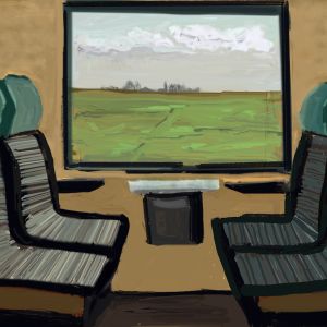 In de trein